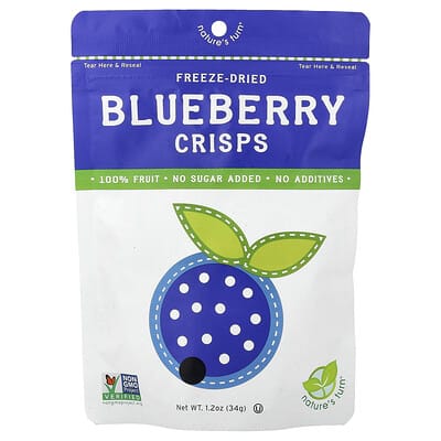Freeze-Dried Blueberry Crisps, 1.2 oz (34 g)