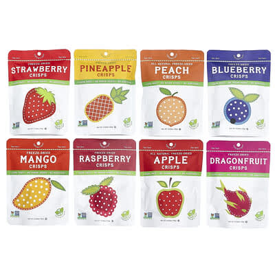 Freeze-Dried Fruit Crisps, Superfruits Variety Pack, 16 Bags, 0.53 oz (15 g) Each