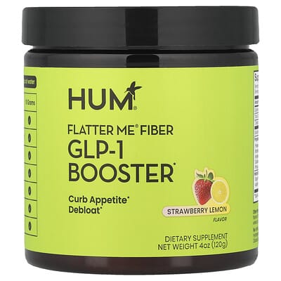 Клетчатка Flatter Me® Fiber, GLP-1 Booster, Strawberry Lemon, 4 oz (120 g)
