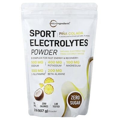 Спортивный электролитный порошок, Pina Colada, 2 lbs (907 g)