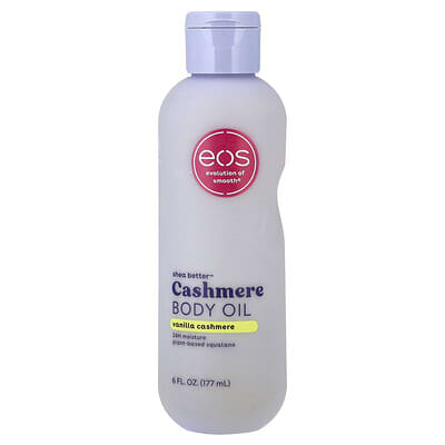 Масло для тела EOS Shea Butter™ Cashmere, Vanilla Cashmere, 6 fl oz (177 ml)