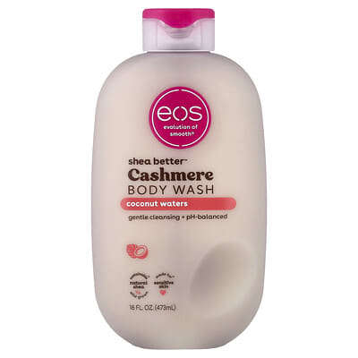 EOS Shea Better™, гель для душа Cashmere Body Wash, Coconut Waters, 16 fl oz (473 ml)