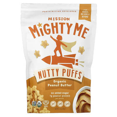 Nutty Puffs, Organic Peanut Butter, 1.5 oz (42 g)