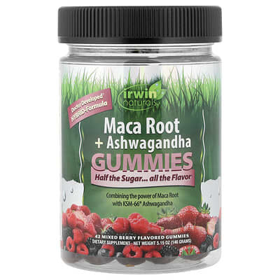 Gummies с корнем маки и ашвагхой, смесь ягод, 42 штуки