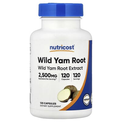 Корень дикой ямки Nutricost, 120 Capsules (125 mg per Capsule)