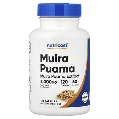 Nutricost Muira Puama, 120 капсул (150 mg per Capsule)