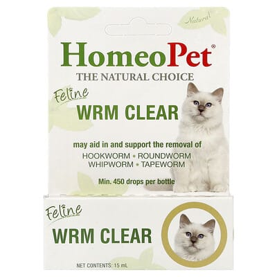 Feline Wrm Clear, 15 ml для кошек HomeoPet
