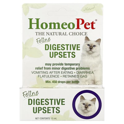 HomeoPet средство от расстройства пищеварения кошек, 15 ml