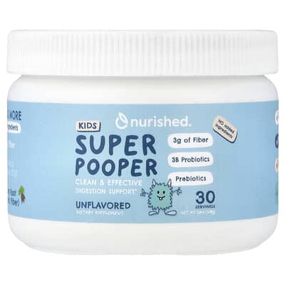 Детские витамины Nurished Super Pooper, без вкуса, 3.8 oz (108 g)