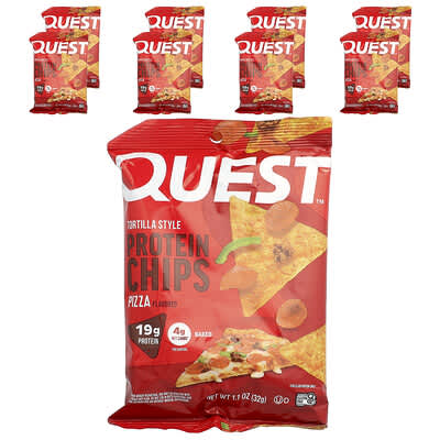Протеиновые чипсы Tortilla Style, Pizza, 8 Bags, 1.1 oz (32 g) Each