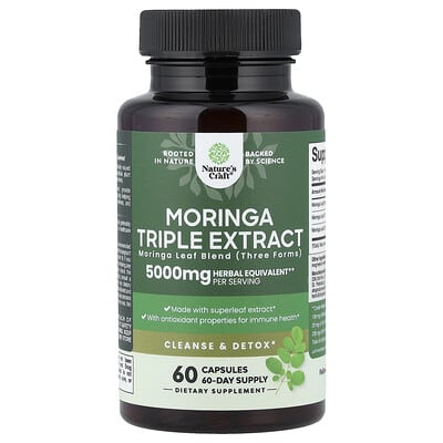 Экстракт моринги Nature's Craft Moringa Triple Extract, 5,000 mg, 60 Capsules