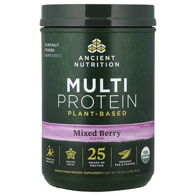 Multi Protein, Plant Based, Mixed Berry, 1.2 lb (543 g)