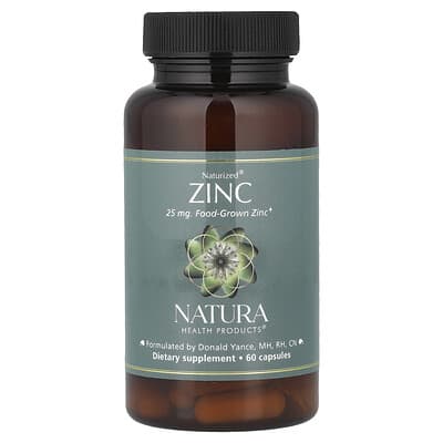 Naturized® Zinc, 25 mg, 60 Capsules
