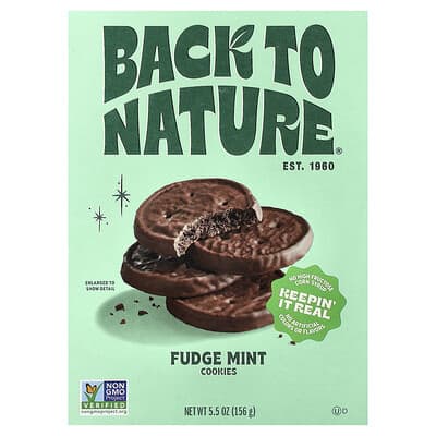Cookies, Fudge Mint, 5.5 oz (156 g)