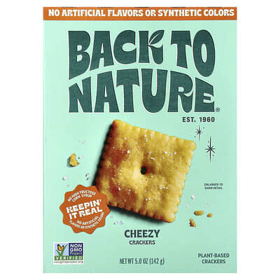 Back to Nature Крекеры Cheezy, 5 oz (142 g)