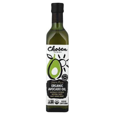 100% чистое органическое масло авокадо, 16.9 fl oz (500 ml)