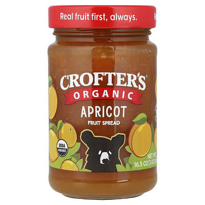 Organic Fruit Spread, Apricot, 16.5 oz (468 g)