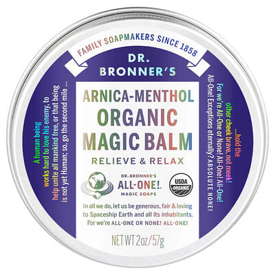 Органический бальзам Dr. Bronner's Organic Magic Balm Arnica-Menthol 2 oz