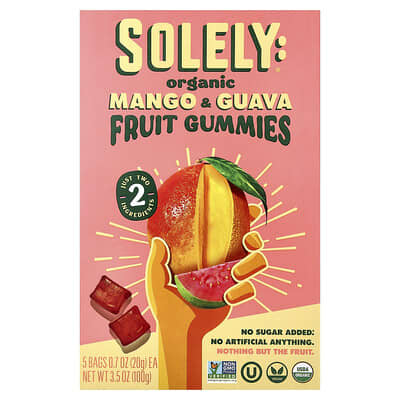 Органические фруктовые мармеладные конфеты Mango & Guava 0.7 oz (20 g)