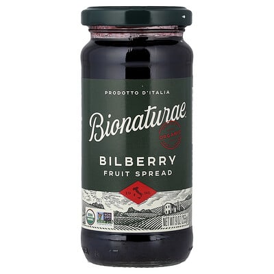 Bionaturae Органическое фруктовое пюре, Bilberry, 9 oz (255 g)