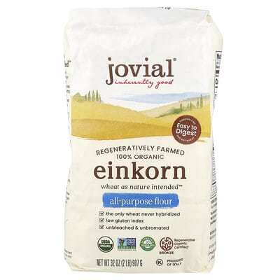 Цельнозерновая мука Einkorn Organic, 32 oz (907 g)