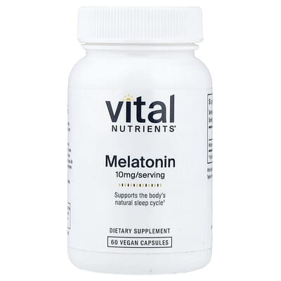 Мелатонин, 10 mg, 60 веганских капсул