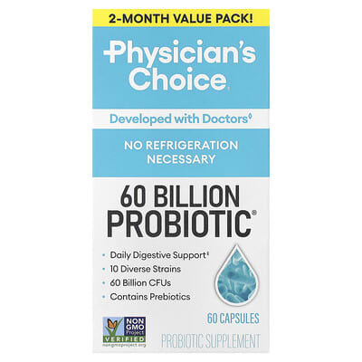 60 Billion Probiotic®, 60 капсул