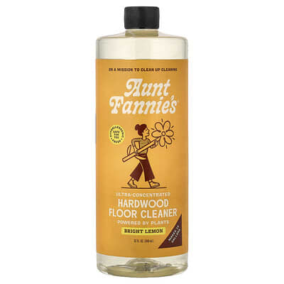 Aunt Fannie's концентрированное средство для чистки деревянных полов, Bright Lemon, 32 fl oz (946 ml)
