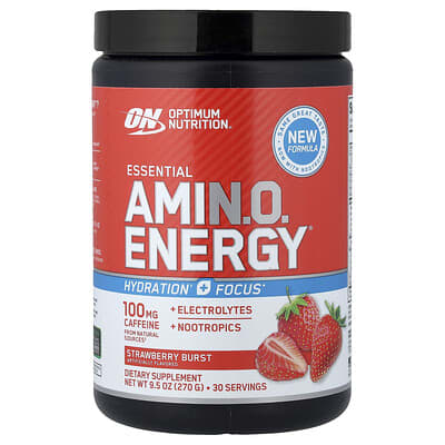 Essential Amin.O. Energy®, Strawberry Burst, 9.5 oz (270 g)
