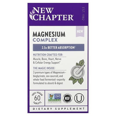 Magnesium Complex, 60 Tablets (162.5 mg per Tablet)