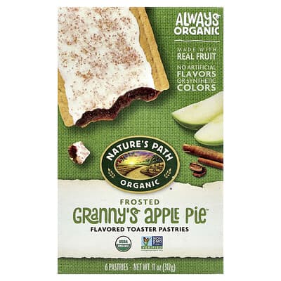 Nature's Path Органические тосты-пастири Frosted Granny's Apple Pie™, 6 шт, 11 oz (312 g)