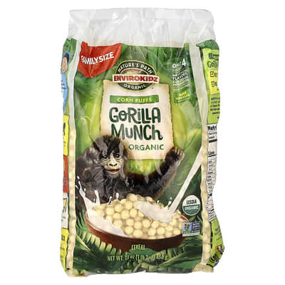 EnviroKidz, Organic Gorilla Munch® Cereal, Corn Puffs, 23 oz (650 g)