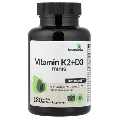 Vitamin K2 + D3 Minis, 180 Tablets