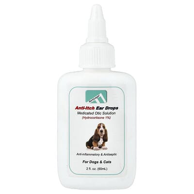 Ушные капли от зуда Forticept, для собак и кошек, 2 fl oz (60 ml)