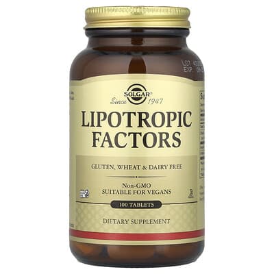 Solgar Lipotropic Factors, 100 таблеток