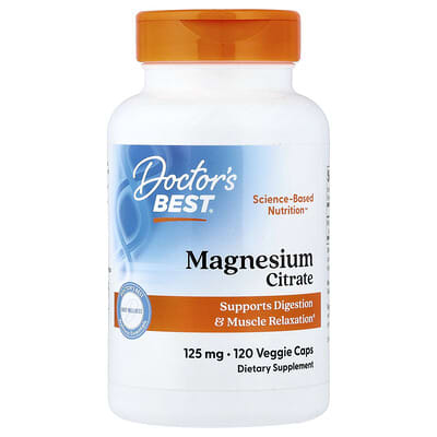 Magnesium Citrate, 125 mg, 120 Veggie Caps