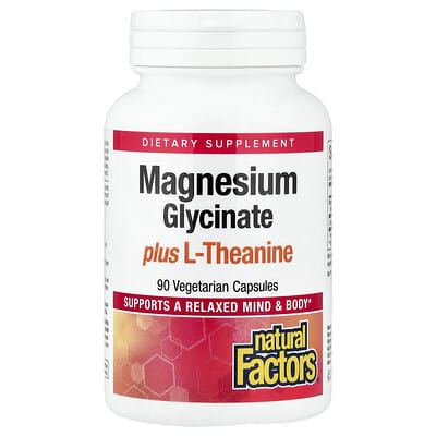 Magnesium Glycinate plus L-Theanine, 90 Vegetarian Capsules