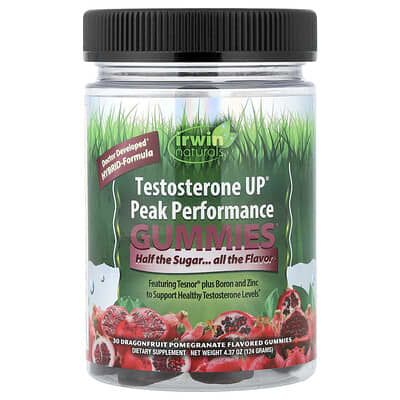 Testosterone UP® Peak Performance Gummies, Dragonfruit Pomegranate, 30 штук