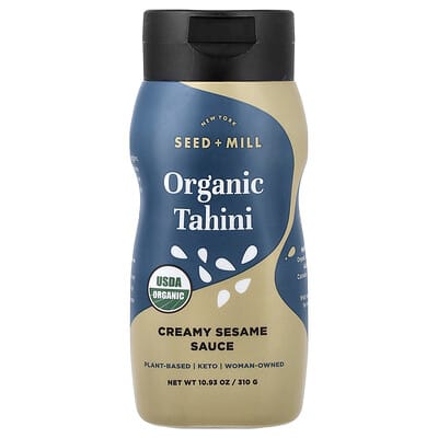 Organic Tahini, Creamy Sesame Sauce, 10.93 oz (310 g)