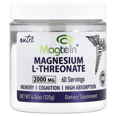 Magtein® Magnesium L-Threonate , 4.24 oz (120 g)