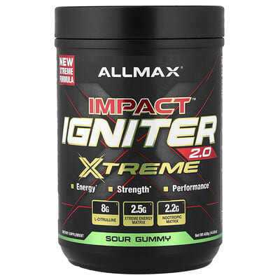 Impact™ Igniter Xtreme 2.0, Sour Gummy, 14.82 oz (420 g)