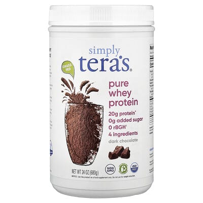 Pure Whey Protein, Dark Chocolate, 24 oz (680 g)