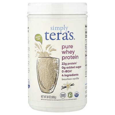 Pure Whey Protein, Bourbon Vanilla, 24 oz (680 g)