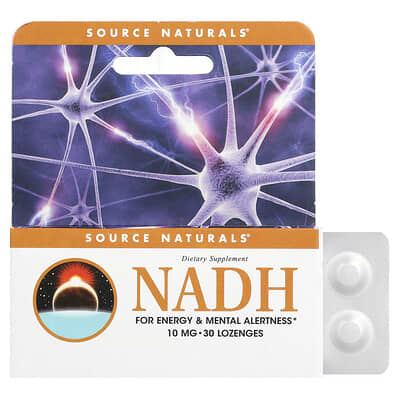 NADH, 10 mg, 30 пастилок