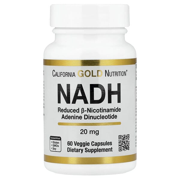 NADH, 20 mg, 60 Veggie Capsules