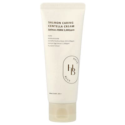 Успокаивающий крем для лица HeveBlue Salmon Caring Centella, 3.38 fl oz (100 ml)