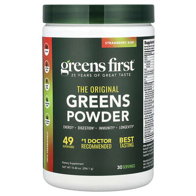 Greens Powder, Strawberry Kiwi, 10.44 oz (296.1 g)