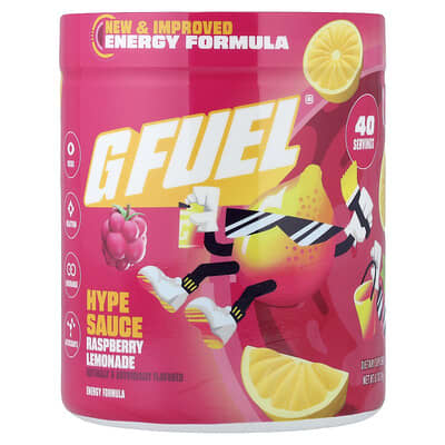 G FUEL энергетическая формула Hype Sauce, Raspberry Lemonade, 8.7 oz (248 g)
