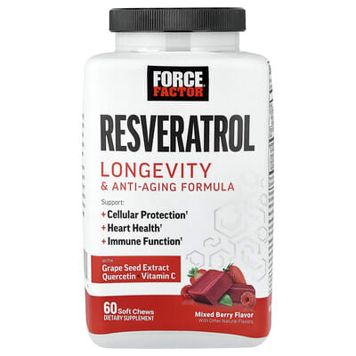 Биодобавка Resveratrol Mixed Berry, 60 Soft Chews