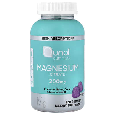 Желейные витамины Qunol Magnesium Citrate Mixed Berry 120 Gummies